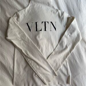 Valentino White Long Sleeve Tee